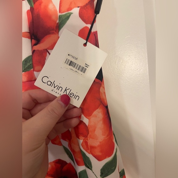 Calvin Klein Floral Dress Size 12 - Picture 3 of 6
